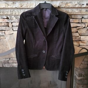 Women's Corduroy Black Blazer